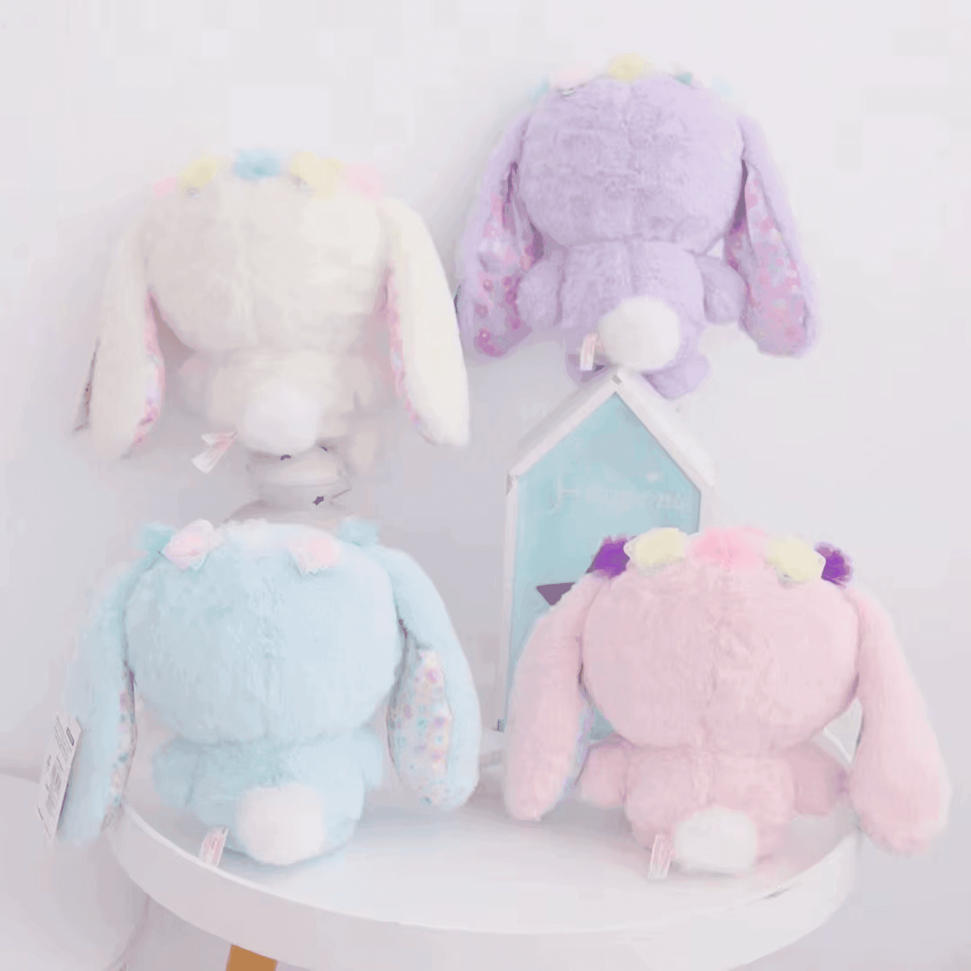 Floral Bunny Plushies (20cm/8") - Snuggle Heaven