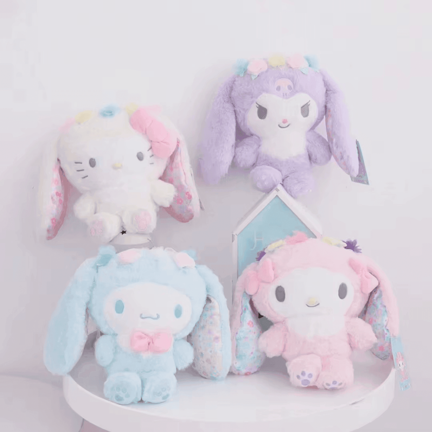 Floral Bunny Plushies (20cm/8") - Snuggle Heaven