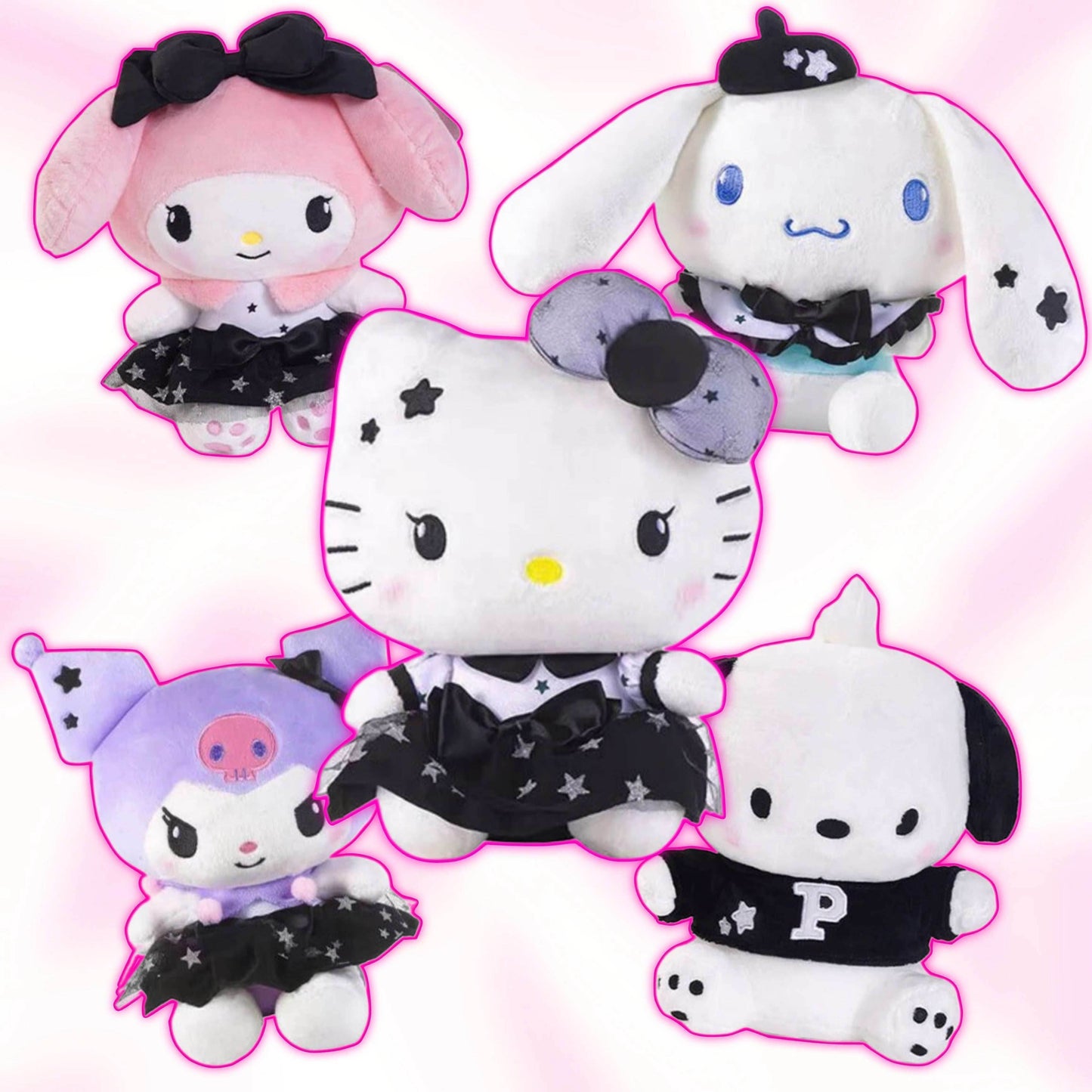 Gothic Charm Plushies (20cm/8") - Snuggle Heaven