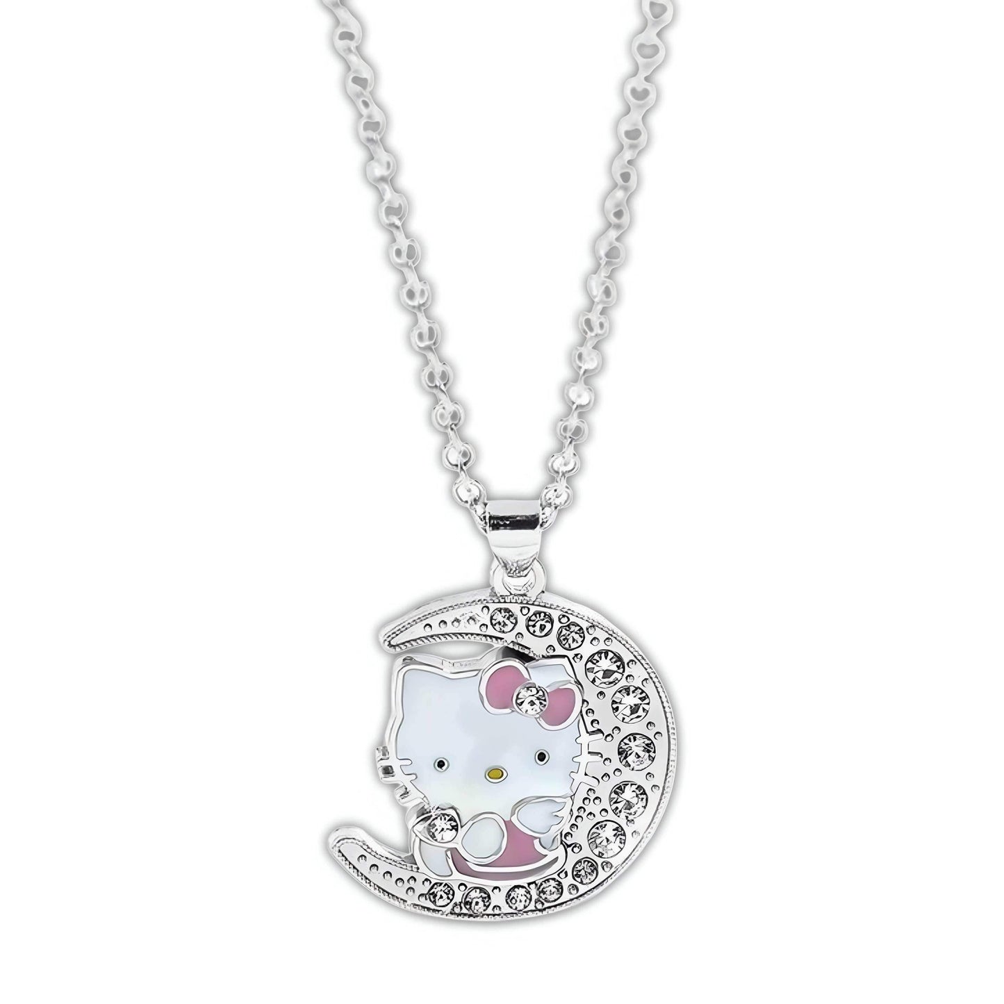 Hello Kitty Moon Pendant Necklace - Snuggle Heaven