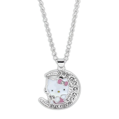 Hello Kitty Moon Pendant Necklace - Snuggle Heaven