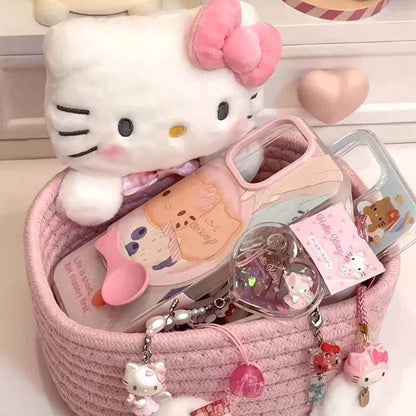 Hello Kitty Plush Love Basket - Snuggle Heaven
