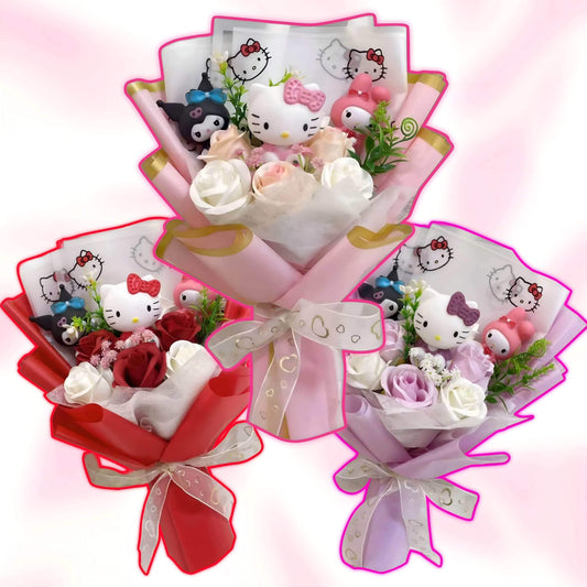 Kawaii Blossom Flower Bouquet - Snuggle Heaven
