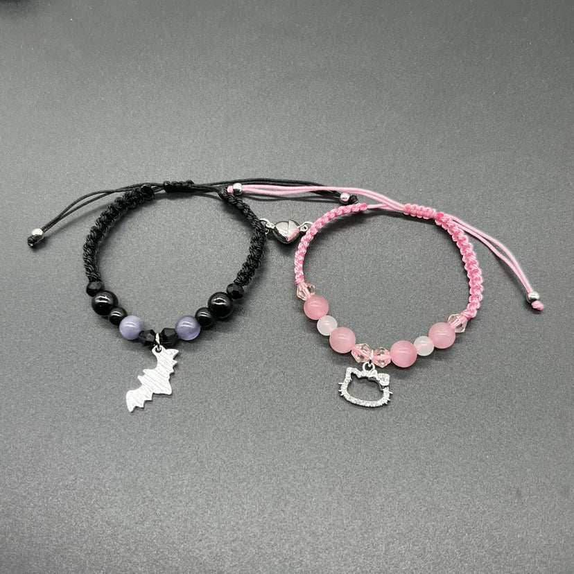 Matchy Hello Kitty & Batman Bracelets - Set Of 2 - Snuggle Heaven