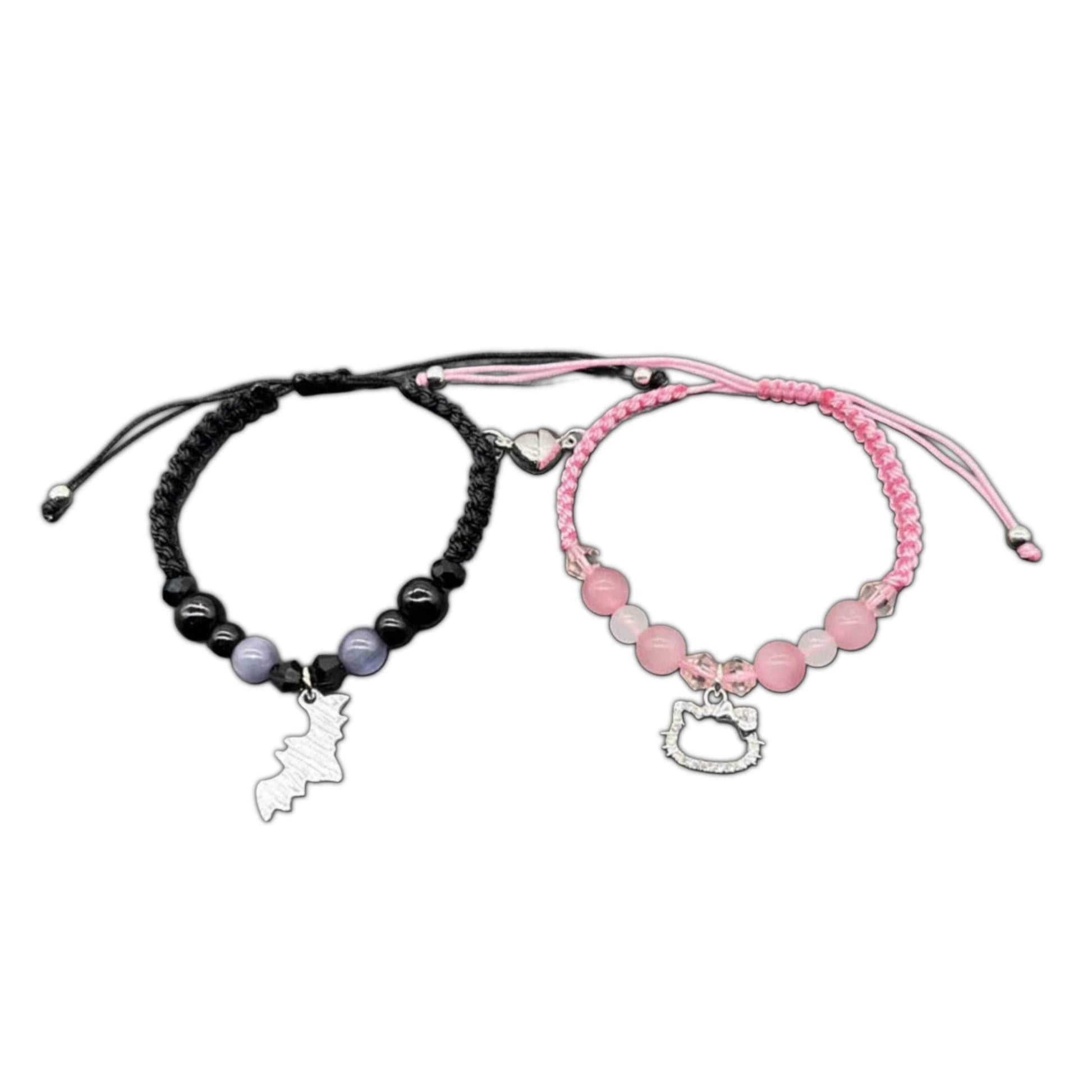 Matchy Hello Kitty & Batman Bracelets - Set Of 2 - Snuggle Heaven