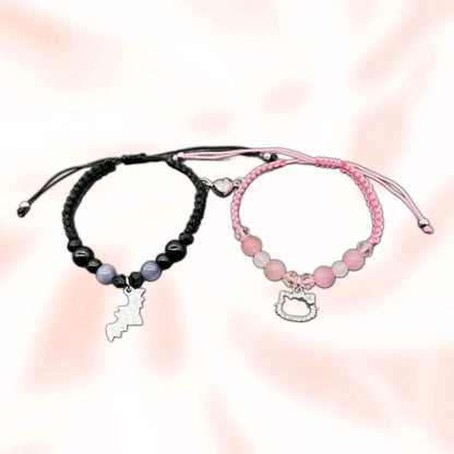 Matchy Hello Kitty & Batman Bracelets - Set Of 2 - Snuggle Heaven