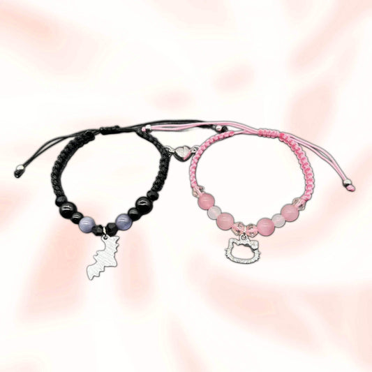 Matchy Hello Kitty & Batman Bracelets - Set Of 2 - Snuggle Heaven