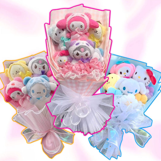 Pastel Wonderland Plush Bouquet - Snuggle Heaven