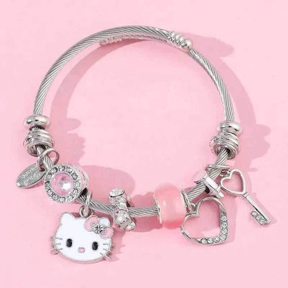 Pink Hello Kitty Bling Bracelet - Snuggle Heaven