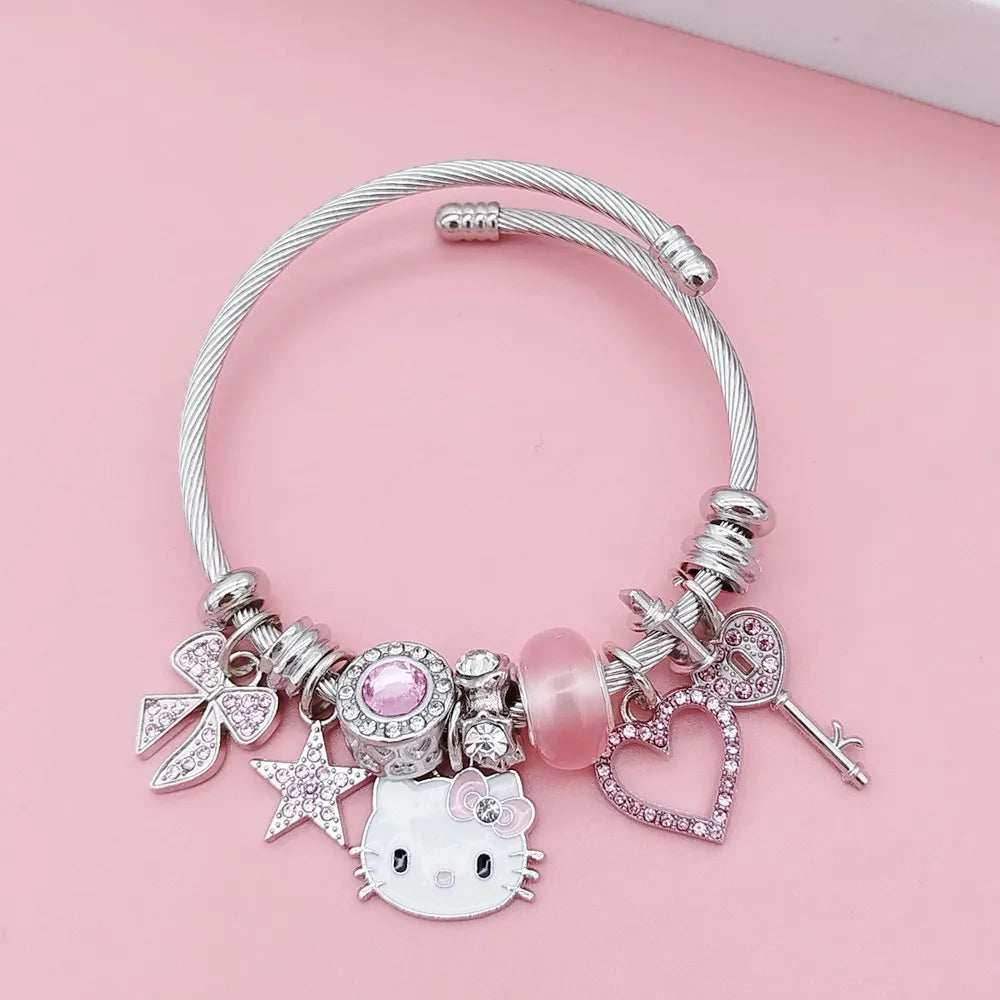 Pink Hello Kitty Bling Bracelet - Snuggle Heaven