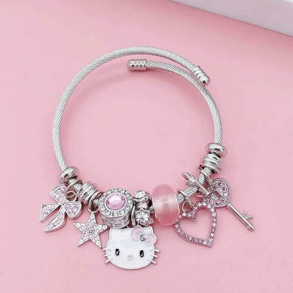 Pink Hello Kitty Bling Bracelet - Snuggle Heaven