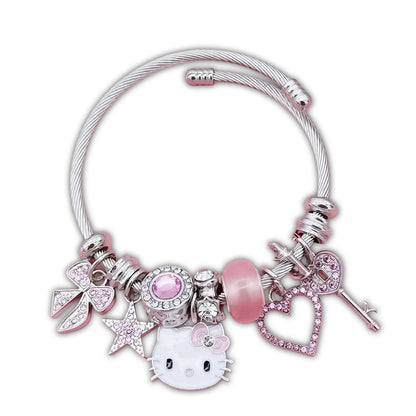 Pink Hello Kitty Bling Bracelet - Snuggle Heaven
