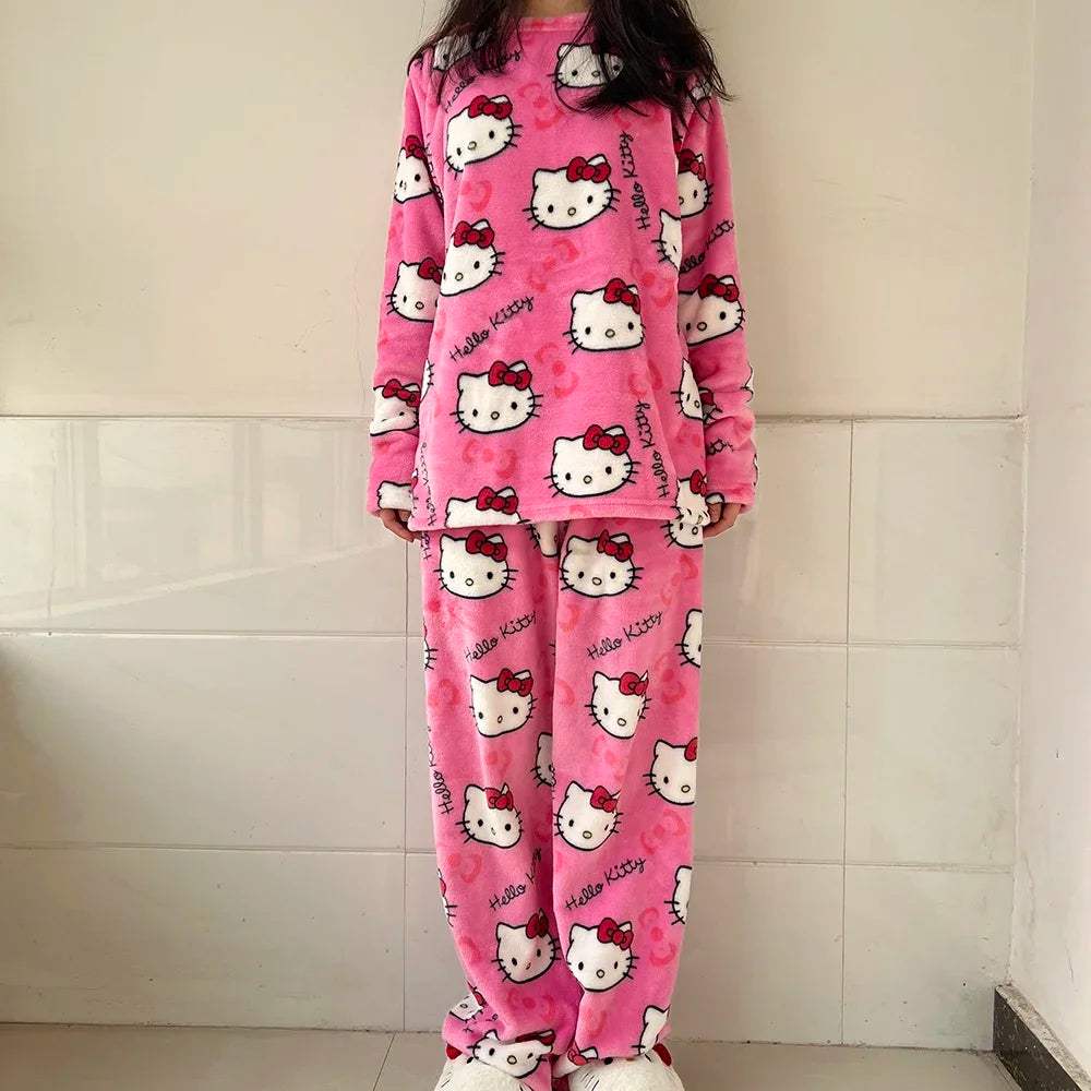Hello Kitty Two Piece Pajama Set - Snuggle Heaven