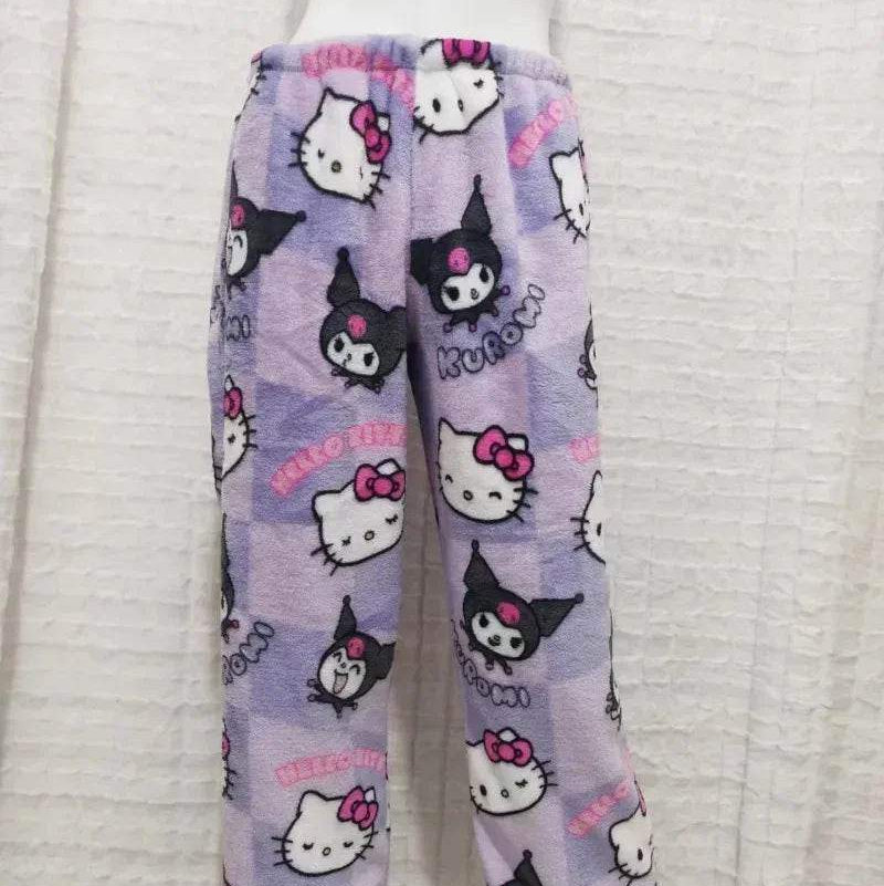 Hello Kitty & Kuromi Pajama Pants - Snuggle Heaven