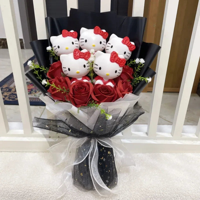 Hello Kitty Premium Bloom Rose Bouquet - Snuggle Heaven