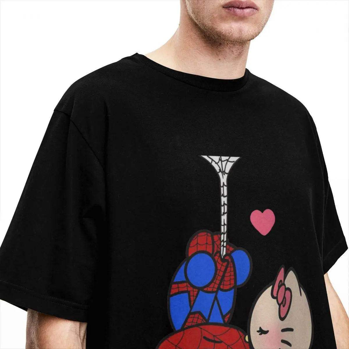 Hello Kitty x Spiderman Love T-Shirt - Snuggle Heaven
