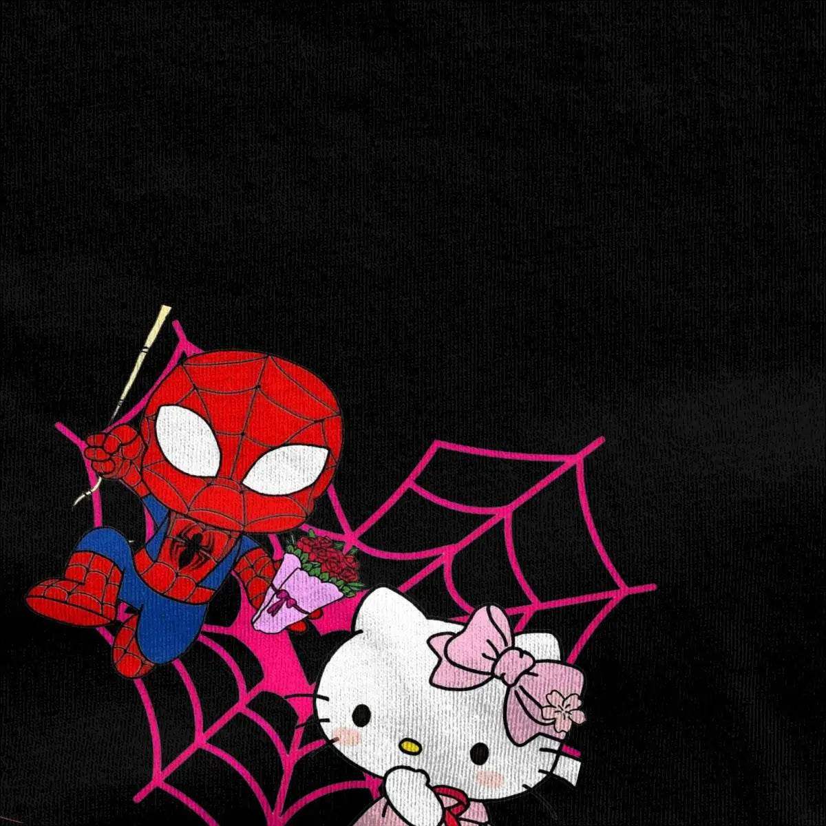 Hello Kitty x Spider-Man Heart T-Shirt - Snuggle Heaven