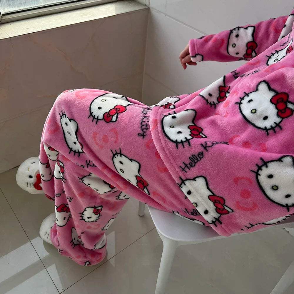 Hello Kitty Two Piece Pajama Set - Snuggle Heaven