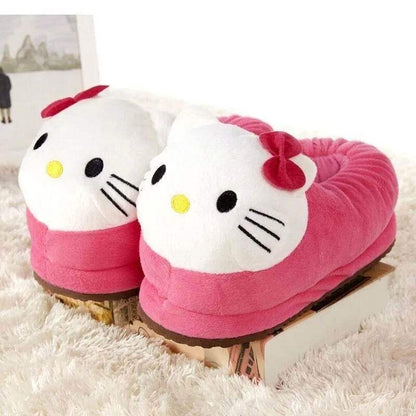 Adorable Hello Kitty Head Slippers - Snuggle Heaven
