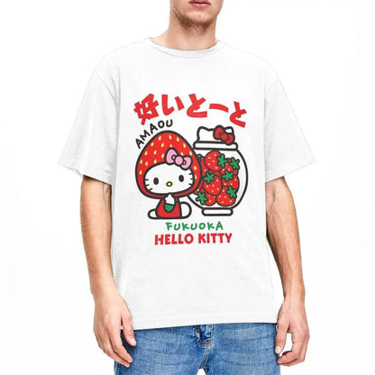 Hello Kitty Kawaii Strawberry T-Shirt - Snuggle Heaven