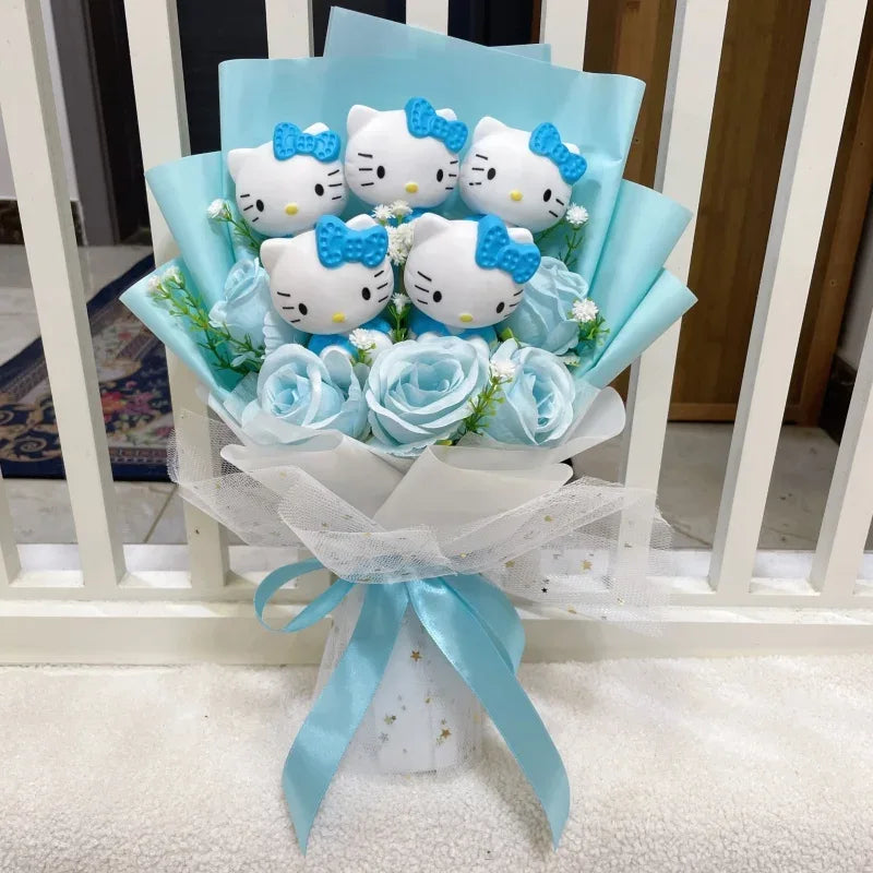 Hello Kitty Premium Bloom Rose Bouquet - Snuggle Heaven