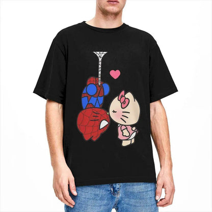 Hello Kitty x Spiderman Love T-Shirt - Snuggle Heaven