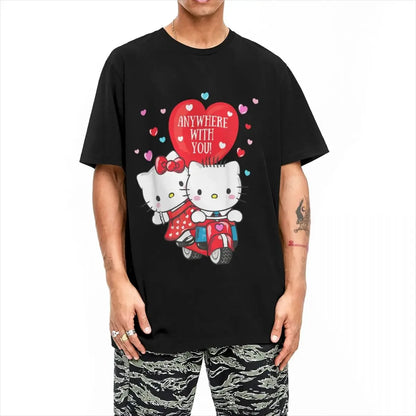 Hello Kitty x Dear Daniel Motorcycle Riding T-Shirt - Snuggle Heaven