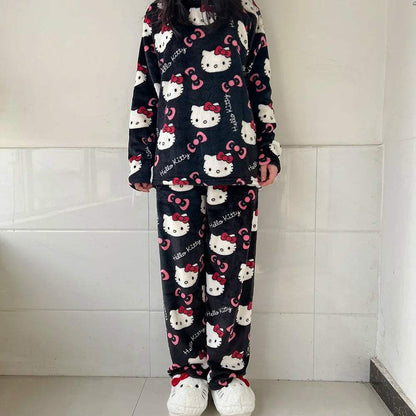 Hello Kitty Two Piece Pajama Set - Snuggle Heaven