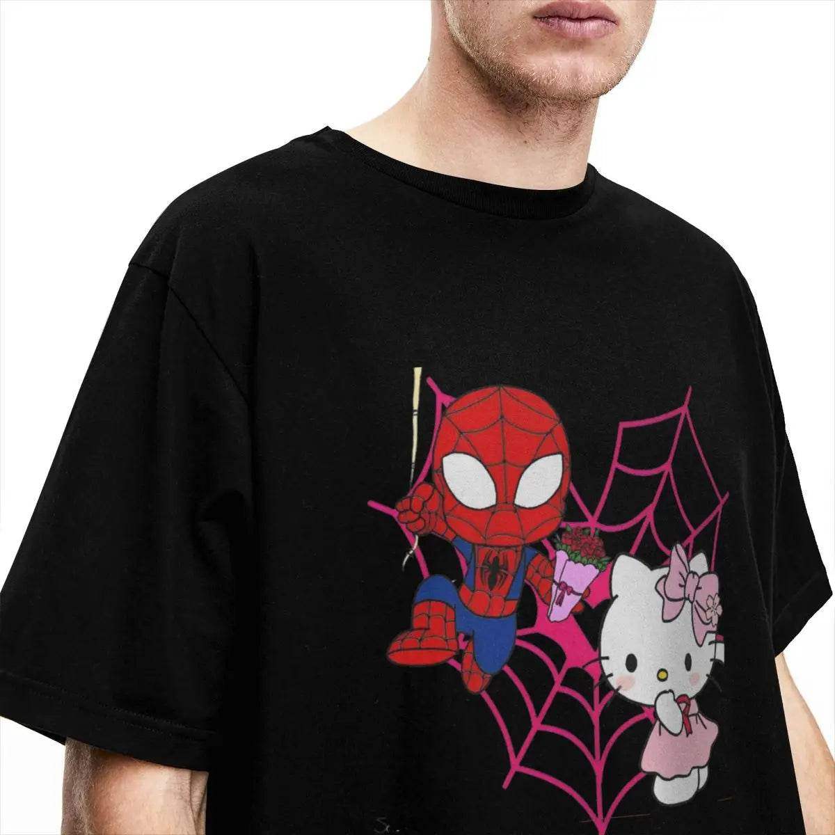 Hello Kitty x Spider-Man Heart T-Shirt - Snuggle Heaven