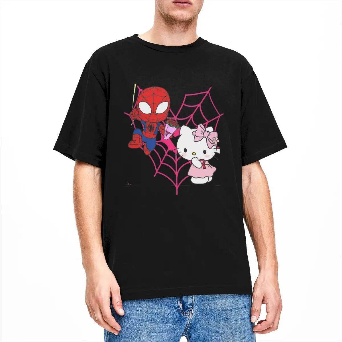 Hello Kitty x Spider-Man Heart T-Shirt - Snuggle Heaven