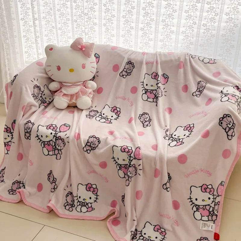 Hello Kitty Kawaii Nights Velvet Blanket - Snuggle Heaven