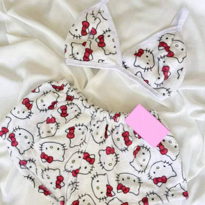 Hello Kitty Dream Set (Bra & Shorts) - Snuggle Heaven