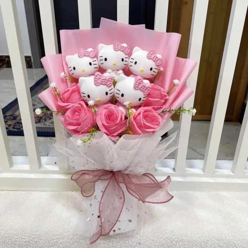Hello Kitty Premium Bloom Rose Bouquet - Snuggle Heaven